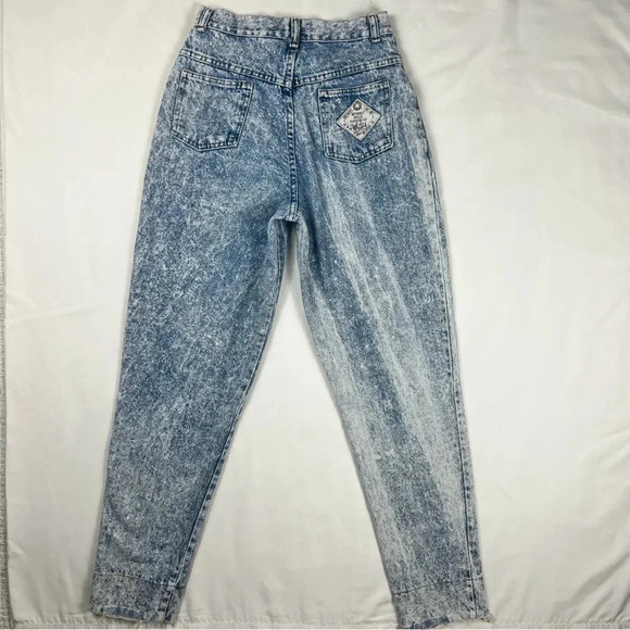 Vintage 80’s Patchwork Acid Wash Jeans - Picture 2 of 12